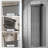 Wall Mount Foldable Shower Curtain & Rod Set