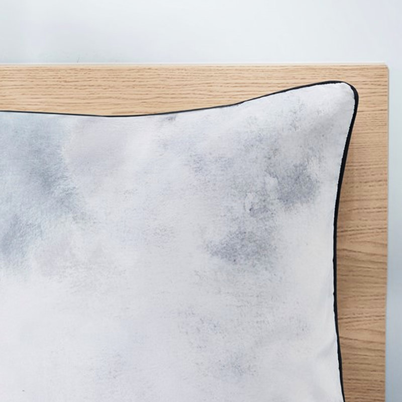 Collection d'édredon pour lit simple / simple TG avec motif aquarelle et coussin décoratif en microfibre