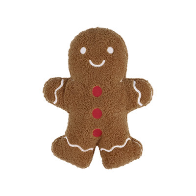 Gingerbread Man Holiday Pillow