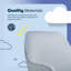 Chaise de bureau moderne Serta Chloe, velours plissé, dossier moyen courbé, coussin moyen ferme, base pivotante-104831329-104831331