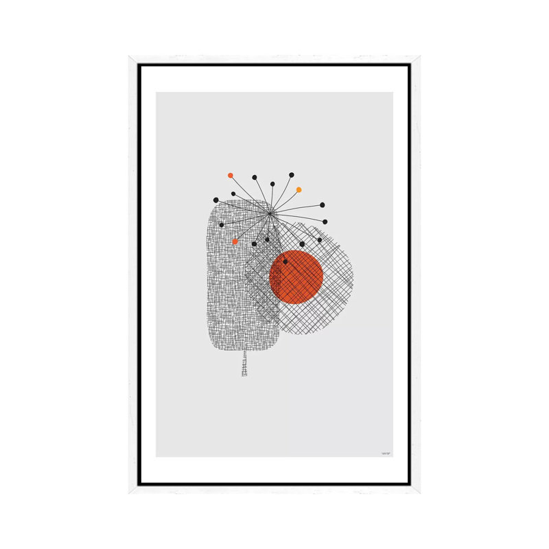 Flowers IV 1 Piece Wall Art on Canvas, 66.04 cm H x 45.72 cm W, White Framed