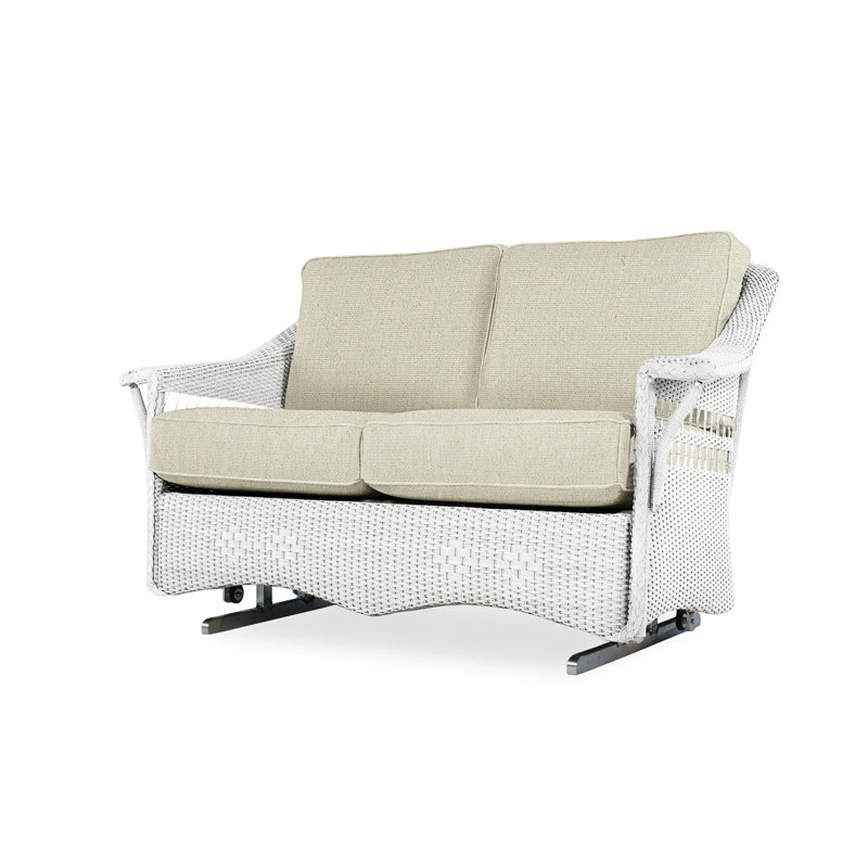 Nantucket Outdoor 2 - Seat Loveseat, White, Sailcloth Salt