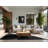 Soft Plush Ristaino Geometric Shapes Modern & Contemporary Geometric Area Rug in Beige – Black Binding-1224267470