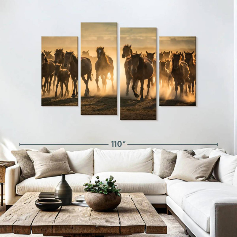 Chevaux de Sirapp en Cappadoce, H 54 po x l 84 po