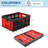 Collapsible Milk Crate, 14.5 Gallon Stackable Heavy Duty Plastic Storage Crate with Handle-562146620