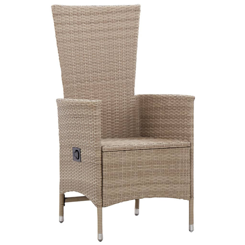 Patio Chair with Cushions, Gray, Gray