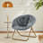 Saucer Chair, Folding Faux Fur Lounge Reading Chairs, Papasan Chair-1523026331