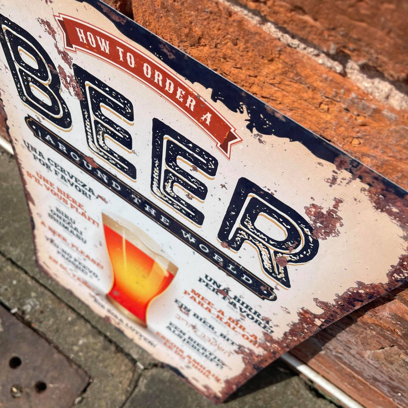Order a Beer Around the World Wall Décor, 20cm H x 15cm W