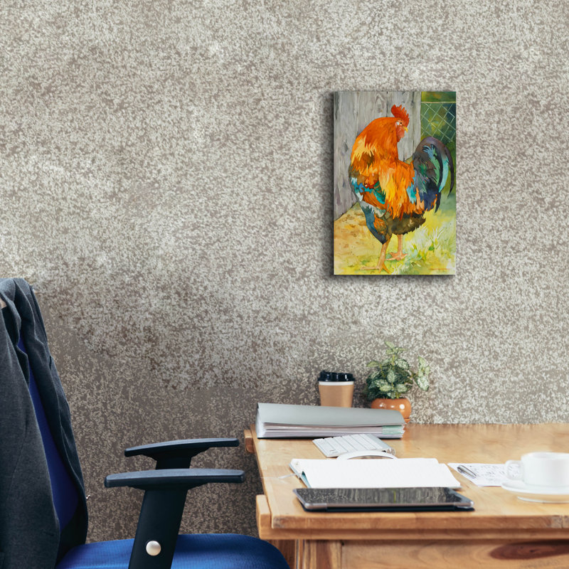 «August Rooster» par Annelein Beukenkamp, August Grove, H 18 po x l 12 po x P 0,75 po