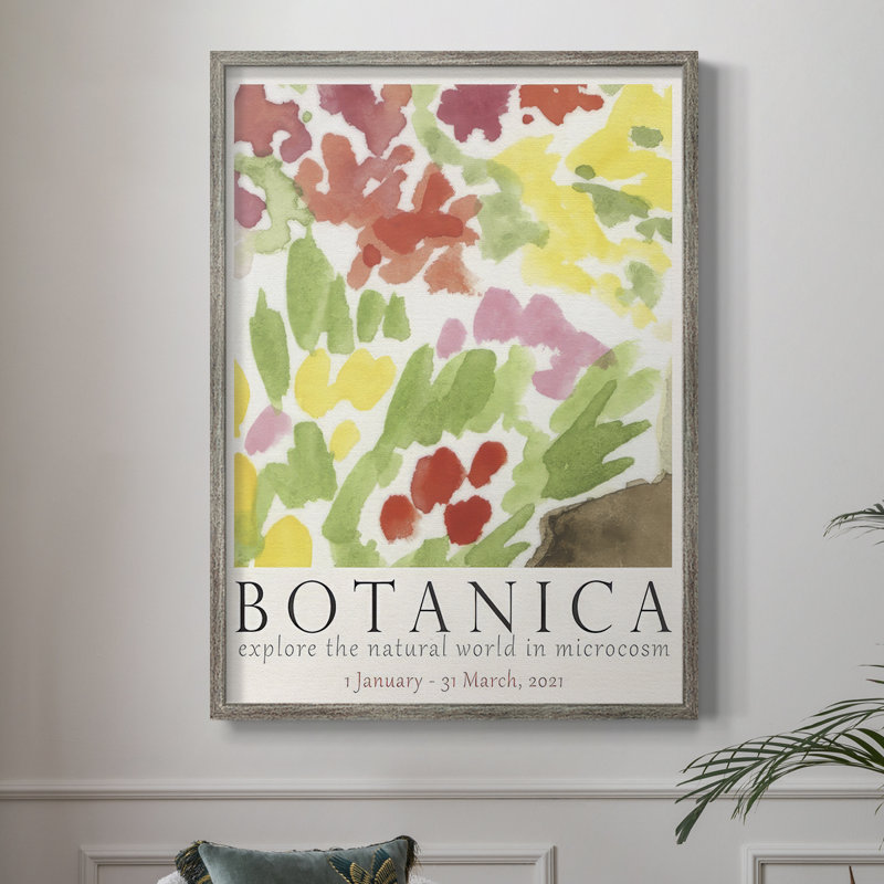 Affiche d'exposition botanique IV - Botanica, H 11 po x l 9 po