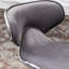 Ensemble de 2 pièces pivotantes en velours gris. Base en métal chromé avec repose-pieds à 360 °. Siège pneumatique. Mousse et l 18,07 po x P 21,6 po, H 31,5 po à 41 po Capacité de poids de 250 lb, revêtue de 2-1409670531