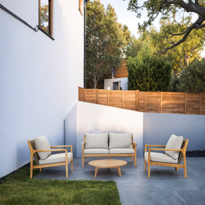 4 Piece Sofa Seating Group With Cushions