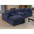 Caylob 4 - Piece 111.5" W Modular Sectional Upholstered Chenille L Shaped Couch With Reversible Ottoman-627433324