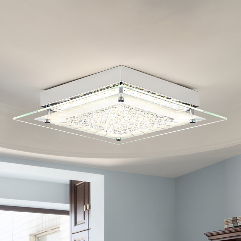 Katilynn LED Crystal Flush Mount Ceiling Light 4000K Bedroom Light Fixtures Ceiling Ceiling Lamp