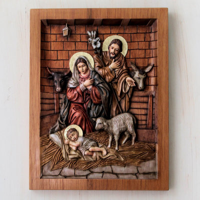Décoration murale à panneau en relief bethléem
