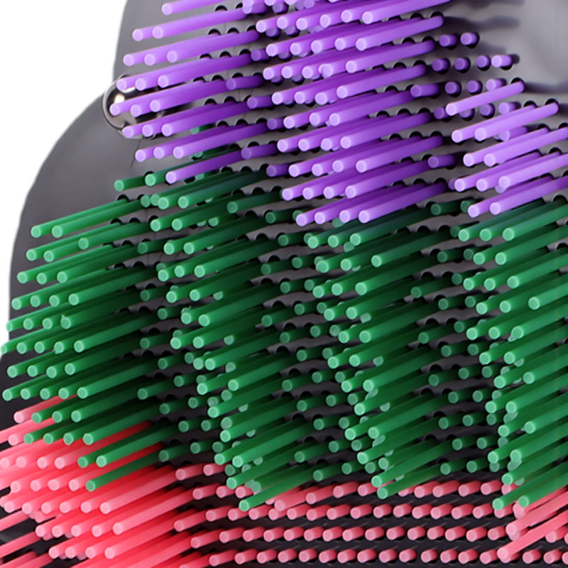 3D Pin Art Board Jouet sensoriel Décoration de bureau à domicile Stimuler la créativité en forme de crème glacée colorée