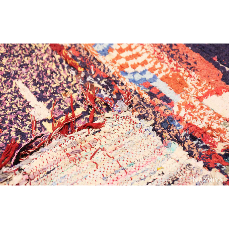 Tapis tribal rétro marocain coloré