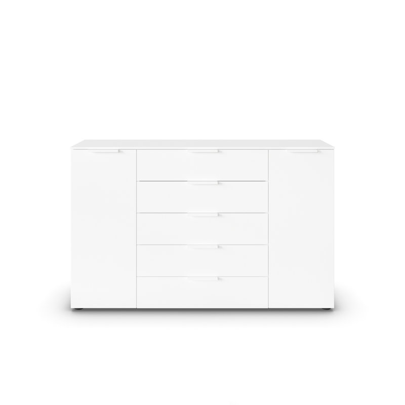 Flipp 5 - Drawer Chest of Drawers, Alpine White/White