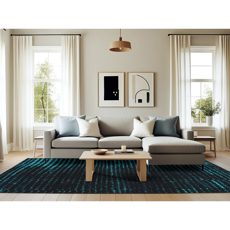 Abstract Indoor Rug, Rectangle 6' x 9'