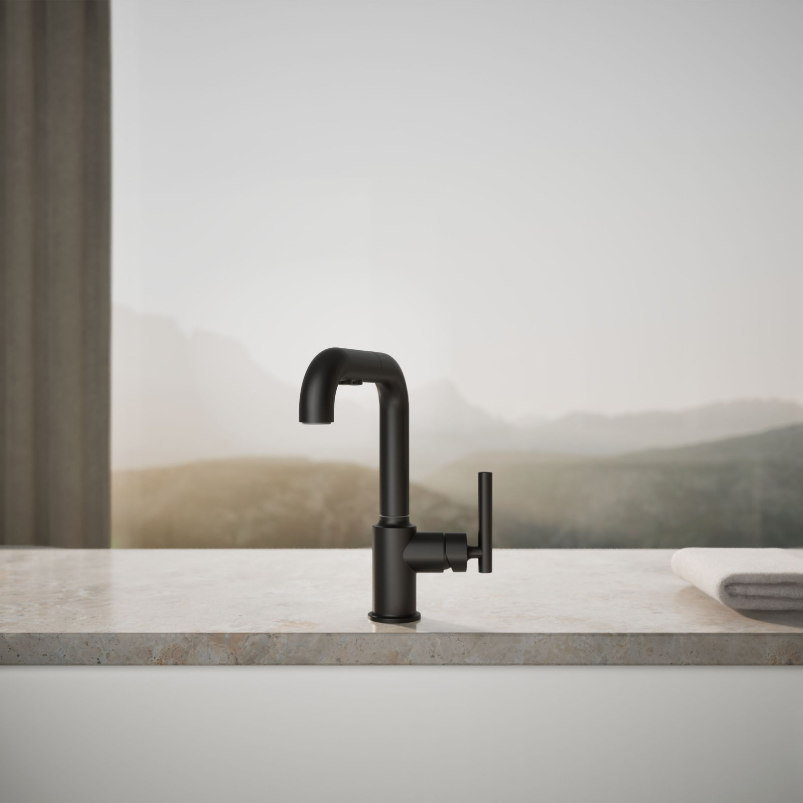 Purist Kitchen Faucet, Matte Black