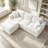 Modular L-Shape Cloud Couch with High Resilience Sponge