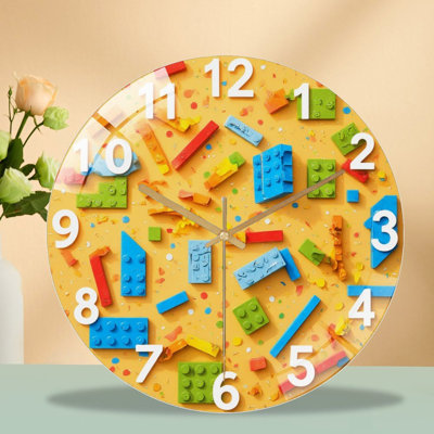 Horloge murale en verre 12 pi