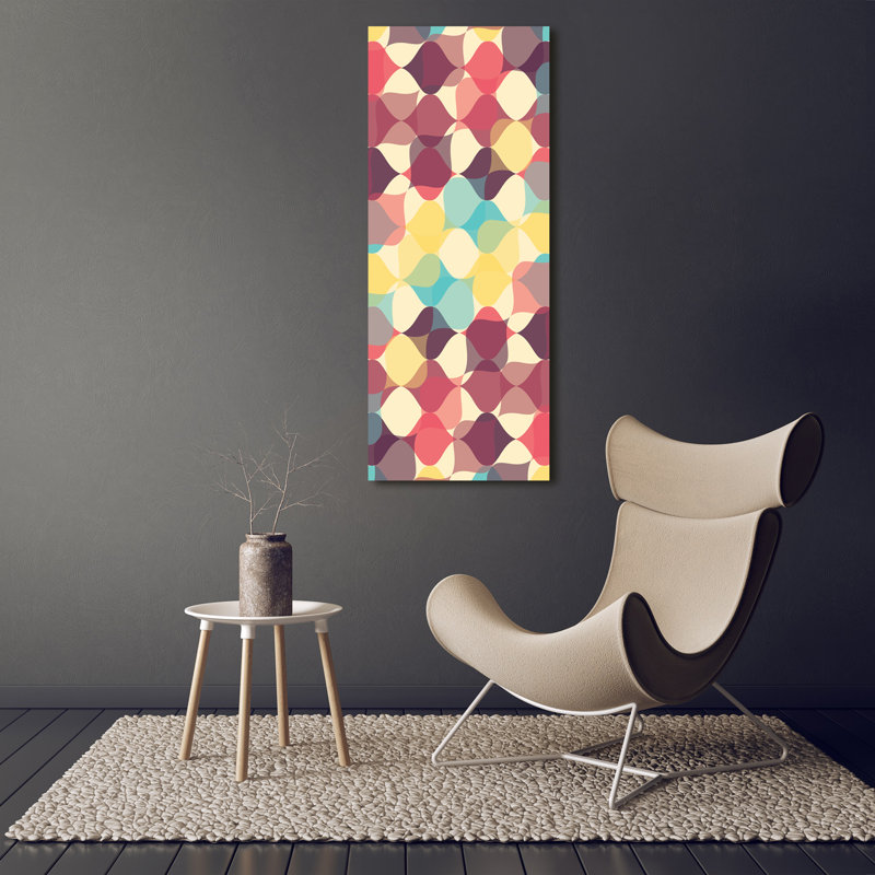 Geometric background 1 Piece Wrapped Canvas Wall Art