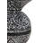 Aaliana Black and White Patterned End Table