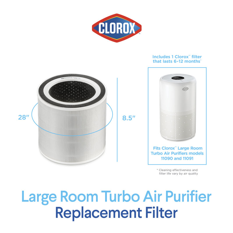 Filtre de remplacement Clorox grande chambre Turbo True Hepa