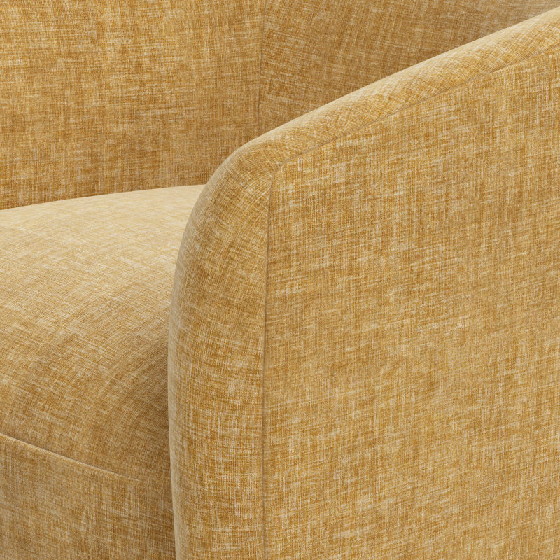 Lana Swivel Chair In Pitt Camel,  Brown Polyester