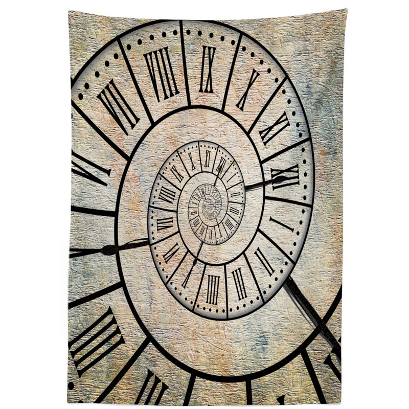 Clock Tablecloth, 84" L x 60" W