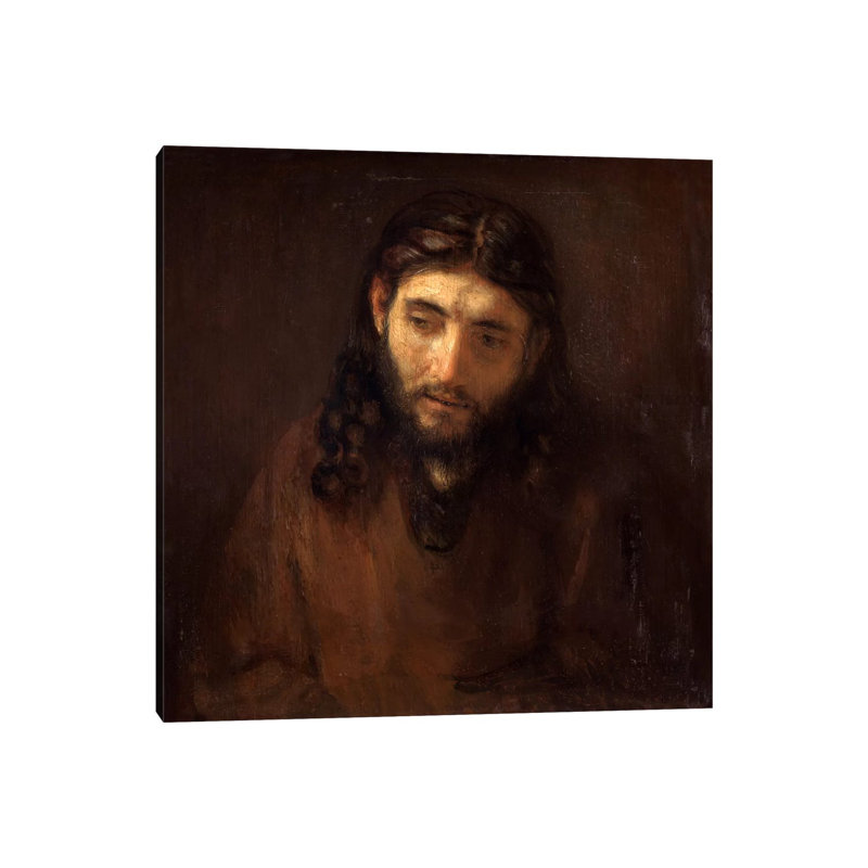 Head Of Christ by Rembrandt Van Rijn - Wrapped Canvas Print, 93.98 cm H x 93.98 cm W x 1.91 cm D