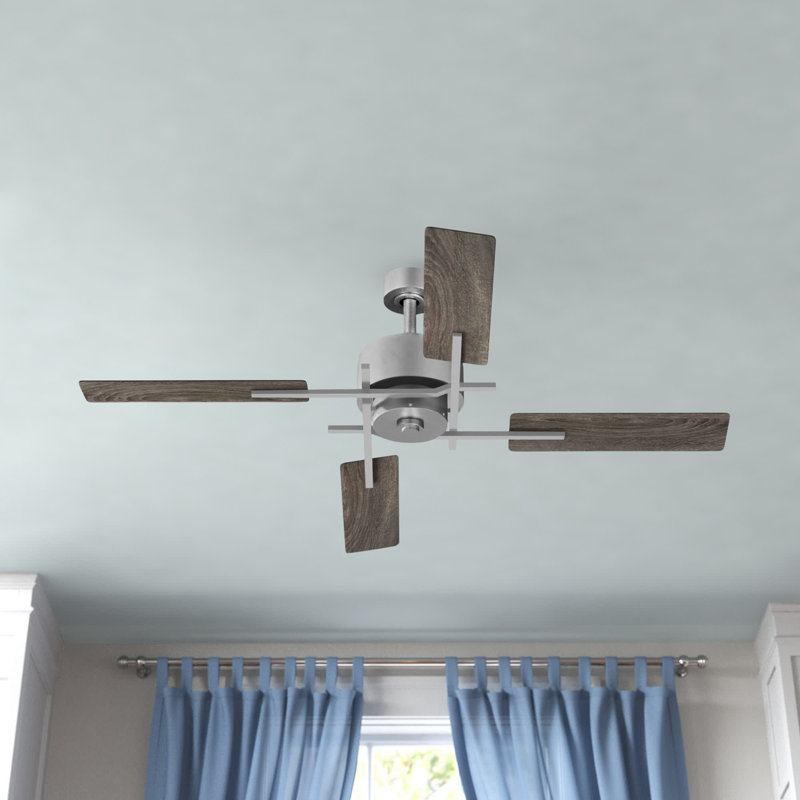 Bedwin 56'' Ceiling Fan, Galvanized with Gray Blades
