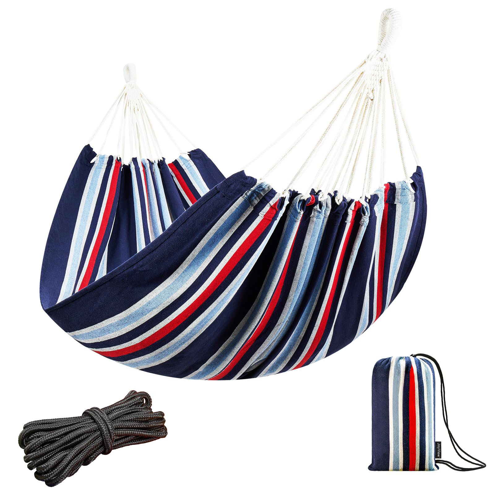 Arlmont & Co. Brazilian Double Hammock With Hanging Ropes Extra Larg ...