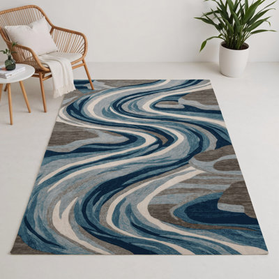 Tapis intérieur et extérieur gris Nature