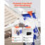 4.1-17.2 ft Snow Roof Rake 17 in Aluminum Blade with Wheels & Snow Slide