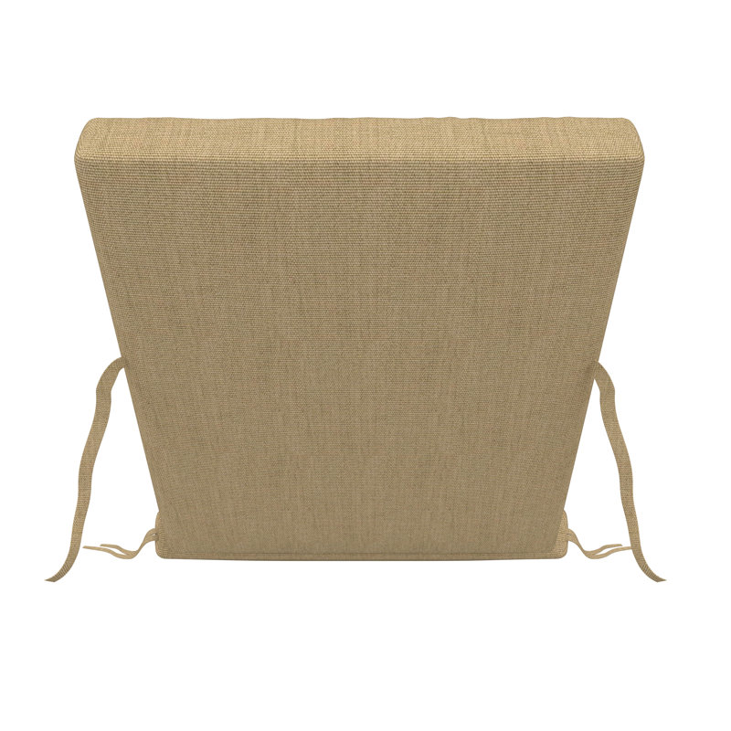 Amala Sunbrella® Outdoor Chaise Lounge Cushion, 22" x 24"/24.5" x 52.5", Canvas Heather Beige Sunbrella® Canvas