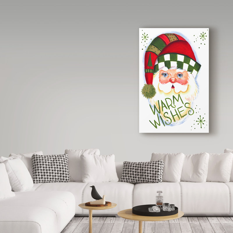 « chaleureuse voeux white », art sur toile, H 47 po x l 30 po x P 2 po