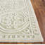 Tapis vert clair / ivoire en laine touffeté à la main Steve-1537401786