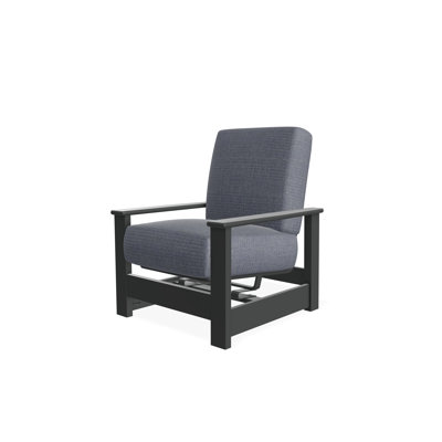 Leeward Marine Grade Polymer Deep Seating Cushion Arm Chair with Hidden Motion
