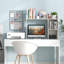 3-Tier Multipurpose Desk Bookshelf with 4 Shelves-2078174556