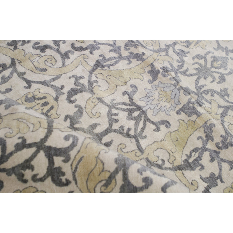 Silk Damask Area Rug