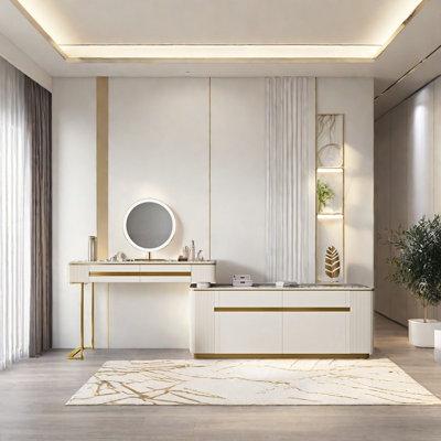 Table de commode rétractable de luxe Modern Light