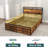 Bed Frame With 8 Storage Drawers, LED Headboard With Charging Station-1947123239