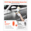 HVLP Air Spray Gun, Gravity Feed Paint Sprayer Gun with 3 Nozzles (1.3/1.4/1.7mm), 600ml Capacity Auto Paint Sprayer with Air Regulator for Automotive Primers, Clear Coats & Topcoats
