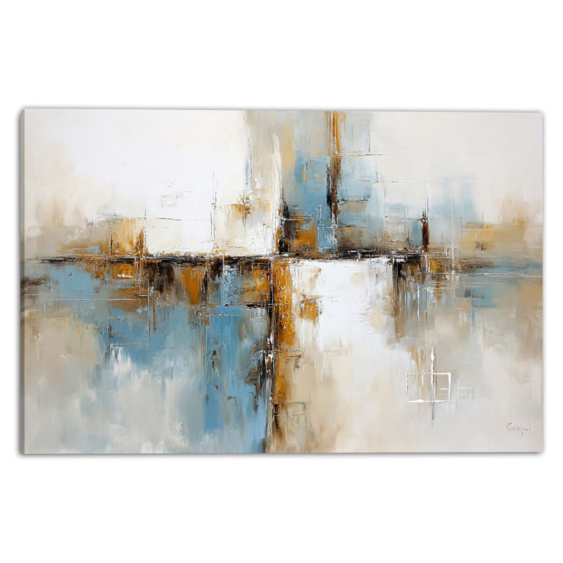 Art urbain croisé urbain, H 30 po x l 40 po x P 1,5 po