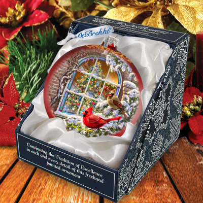 Ornement boule de Noël des fêtes Holiday Splendor