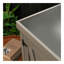Banc de rempotage avec armoire de rangement et plateau de table en métal pour patio extérieur, table de poste de travail extérieur