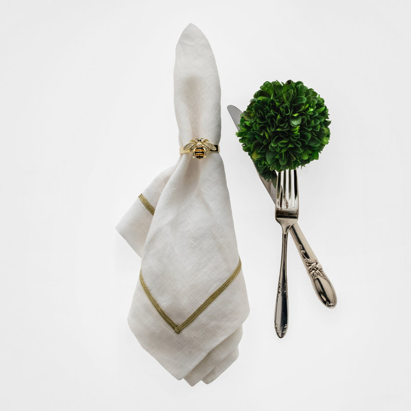 Stripey Bee Skinny Napkin Ring