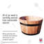 Handmade Wood Barrel Planter-2027707625